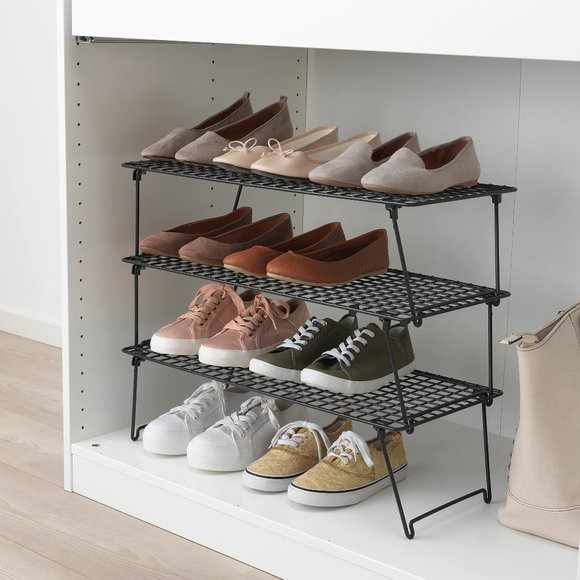 IKEA GREJIG Shoe rack, gray - Picture 10 of 16